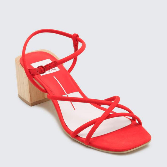 DOLCE VITA Strappy Leather Heels Sandals - Picture 3 of 6